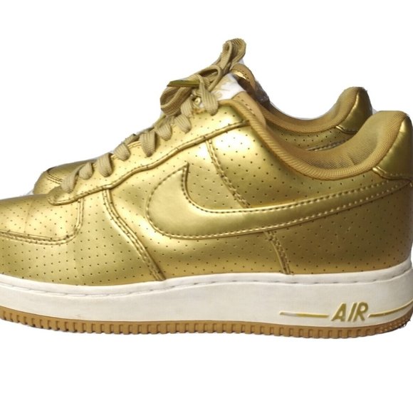 Nike Air Force 1 Low '07 LV8 Men's Size 8 GOLD - Picture 6 of 14